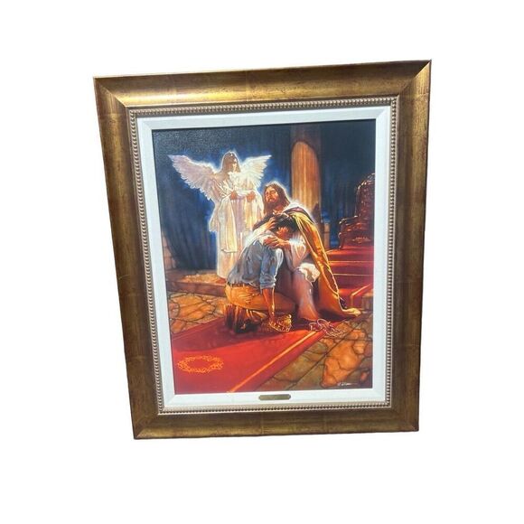 Ron DiCianni Safely Home 2006 Framed Art by Tapestry Production Artwork Picture - Picture 1 of 5